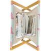 Ambesonne Hearts Magazine and Book Holder, Pastel Heart Shaped Spots Valentine Gift Wrapping Pattern Dotty, Floor Rack Decor for Interior of Home & Office, 22″ x 19″, Dark Pink and Coral(Pastel Pink Mint Green)