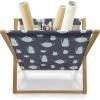 Ambesonne Hearts Magazine and Book Holder, Pastel Heart Shaped Spots Valentine Gift Wrapping Pattern Dotty, Floor Rack Decor for Interior of Home & Office, 22″ x 19″, Dark Pink and Coral(Purple Grey Sky Blue)