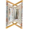 Ambesonne I Love You Magazine and Book Holder, Hand Writing with Infinity Romantic Red Hearts Valentines Day Theme, Floor Rack Decor for Interior of Home & Office, 22″ x 19″, Red Black White(Dark Blue Orange)