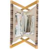 Ambesonne I Love You Magazine and Book Holder, Hand Writing with Infinity Romantic Red Hearts Valentines Day Theme, Floor Rack Decor for Interior of Home & Office, 22″ x 19″, Red Black White(Tan Brown)