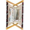 Ambesonne I Love You Magazine and Book Holder, Hand Writing with Infinity Romantic Red Hearts Valentines Day Theme, Floor Rack Decor for Interior of Home & Office, 22″ x 19″, Red Black White(Scarlet White Black)