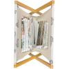 Ambesonne I Love You Magazine and Book Holder, Hand Writing with Infinity Romantic Red Hearts Valentines Day Theme, Floor Rack Decor for Interior of Home & Office, 22″ x 19″, Red Black White(Cream Black)