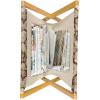 Ambesonne I Love You Magazine and Book Holder, Hand Writing with Infinity Romantic Red Hearts Valentines Day Theme, Floor Rack Decor for Interior of Home & Office, 22″ x 19″, Red Black White(Brown Beige)