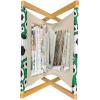 Ambesonne I Love You Magazine and Book Holder, Hand Writing with Infinity Romantic Red Hearts Valentines Day Theme, Floor Rack Decor for Interior of Home & Office, 22″ x 19″, Red Black White(Green Black White)