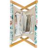 Ambesonne I Love You Magazine and Book Holder, Hand Writing with Infinity Romantic Red Hearts Valentines Day Theme, Floor Rack Decor for Interior of Home & Office, 22″ x 19″, Red Black White(Dark Brown Vermilion)