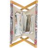 Ambesonne I Love You Magazine and Book Holder, Hand Writing with Infinity Romantic Red Hearts Valentines Day Theme, Floor Rack Decor for Interior of Home & Office, 22″ x 19″, Red Black White(Vermilion Dark Blue)
