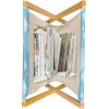 Ambesonne I Love You Magazine and Book Holder, Hand Writing with Infinity Romantic Red Hearts Valentines Day Theme, Floor Rack Decor for Interior of Home & Office, 22″ x 19″, Red Black White(Pale Blue Pale Blue)
