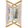 Ambesonne Love Magazine and Book Holder, Love Valentines Day Calligraphy Illustration Ornament Illustration Art, Floor Rack Decor for Interior of Home & Office, 22″ x 19″, Vermilion Black(Dark Coral and White)