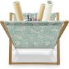 Ambesonne Love Magazine and Book Holder, Love Valentines Day Calligraphy Illustration Ornament Illustration Art, Floor Rack Decor for Interior of Home & Office, 22″ x 19″, Vermilion Black(Pale Green Turquoise)