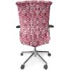Ambesonne Love Office Chair Cover, Hearts for Valentine Checked Pattern Square Geometric Vintage, Stretchable Decorative Universal Size High Back Printed Slipcover, Dried Rose White(Dried Rose White)