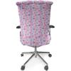Ambesonne Love Office Chair Cover, Hearts for Valentine Vertical Stripes Lines Ornament Romance Wedding, Stretchable Decorative Universal Size High Back Printed Slipcover, Pale Mauve Purple(Pale Mauve Purple)