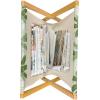 Ambesonne Orange Magazine and Book Holder, Romantic Valentines Day Bridal Theme Hearts with Swirl Branches Image, Floor Rack Decor for Interior of Home & Office, 22″ x 19″, Dark Brown Vermilion(Olive Green Cream)
