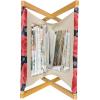 Ambesonne Romantic Magazine and Book Holder, Flowers Hearts Valentines Celebration Birthday Lovers Twiggy Branches, Floor Rack Decor for Interior of Home & Office, 22″ x 19″, Coral Pale Peach Pink(Dark Coral Dark Blue)