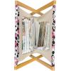 Ambesonne Romantic Magazine and Book Holder, Flowers Hearts Valentines Celebration Birthday Lovers Twiggy Branches, Floor Rack Decor for Interior of Home & Office, 22″ x 19″, Coral Pale Peach Pink(Grey Pink Black)
