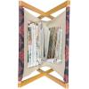 Ambesonne Romantic Magazine and Book Holder, Flowers Hearts Valentines Celebration Birthday Lovers Twiggy Branches, Floor Rack Decor for Interior of Home & Office, 22″ x 19″, Coral Pale Peach Pink(Dark Coral Blue Grey)