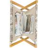 Ambesonne Romantic Magazine and Book Holder, Flowers Hearts Valentines Celebration Birthday Lovers Twiggy Branches, Floor Rack Decor for Interior of Home & Office, 22″ x 19″, Coral Pale Peach Pink(Camel White)