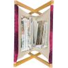 Ambesonne Romantic Magazine and Book Holder, Flowers Hearts Valentines Celebration Birthday Lovers Twiggy Branches, Floor Rack Decor for Interior of Home & Office, 22″ x 19″, Coral Pale Peach Pink(Hot Pink Dark Purple)