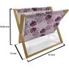 Ambesonne Romantic Magazine and Book Holder, Flowers Hearts Valentines Celebration Birthday Lovers Twiggy Branches, Floor Rack Decor for Interior of Home & Office, 22″ x 19″, Coral Pale Peach Pink(Pale Pink Plum)