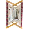Ambesonne Romantic Magazine and Book Holder, Flowers Hearts Valentines Celebration Birthday Lovers Twiggy Branches, Floor Rack Decor for Interior of Home & Office, 22″ x 19″, Coral Pale Peach Pink(Reseda Green Ruby Red)