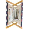 Ambesonne Romantic Magazine and Book Holder, Flowers Hearts Valentines Celebration Birthday Lovers Twiggy Branches, Floor Rack Decor for Interior of Home & Office, 22″ x 19″, Coral Pale Peach Pink(Dark Coral Night Blue)