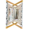 Ambesonne Romantic Magazine and Book Holder, Flowers Hearts Valentines Celebration Birthday Lovers Twiggy Branches, Floor Rack Decor for Interior of Home & Office, 22″ x 19″, Coral Pale Peach Pink(Pale Blue Black Grey)