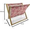 Ambesonne Romantic Magazine and Book Holder, Flowers Hearts Valentines Celebration Birthday Lovers Twiggy Branches, Floor Rack Decor for Interior of Home & Office, 22″ x 19″, Coral Pale Peach Pink(Coral Pale Peach Pink)