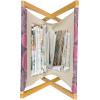 Ambesonne Romantic Magazine and Book Holder, Flowers Hearts Valentines Celebration Birthday Lovers Twiggy Branches, Floor Rack Decor for Interior of Home & Office, 22″ x 19″, Coral Pale Peach Pink(Fuchsia Magenta Grey)