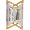 Ambesonne Romantic Magazine and Book Holder, Flowers Hearts Valentines Celebration Birthday Lovers Twiggy Branches, Floor Rack Decor for Interior of Home & Office, 22″ x 19″, Coral Pale Peach Pink(Blush Lilac Grey)