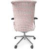Ambesonne Romantic Office Chair Cover, Heart Pattern Lovers Valentines Day Honeymoon Girls Doodle Design, Stretchable Decorative Universal Size High Back Printed Slipcover, Orange White(Orange White)