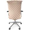 Ambesonne Romantic Office Chair Cover, Soft Colored Hearts in Love Valentines Day Repetitive Pattern, Stretchable Decorative Universal Size High Back Printed Slipcover, Pale Yellow Pale Pink(Pale Yellow Pale Pink)