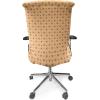 Ambesonne Romantic Office Chair Cover, Valentines Day Inspired Love Couple Sign Hearts and Retro Polka Dots, Stretchable Decorative Universal Size High Back Printed Slipcover, Coral Pale Orange Blue(Coral Pale Orange Blue)