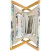 Ambesonne Rose Magazine and Book Holder, Valentine’s Day Retro Style Petals with Leaves Ornamental Growth Pattern, Floor Rack Decor for Interior of Home & Office, 22″ x 19″, Ruby Hunter Green Black(Charcoal Grey Mint Green)
