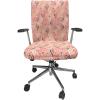 Ambesonne Coral Office Chair Cover, Scribbled Little and Big Different Size Heart Forms Love Valentines Mothers Day Theme, Stretchable Decorative Universal Size High Back Printed Slipcover, Coral(Coral)