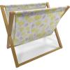 Ambesonne Hearts Magazine and Book Holder, Colorful Graphic Tile Pattern with Hearts in Drop Shapes Valentines Day, Floor Rack Decor for Interior of Home & Office, 22″ x 19″, Pink Red Orange(Yellow Lilac White)