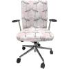 Ambesonne Romantic Office Chair Cover, Flamingos Shaping Hearts Heads Love Animal Valentines Illustration, Stretchable Decorative Universal Size High Back Printed Slipcover, Pale Pink Grey(Pale Pink Grey)