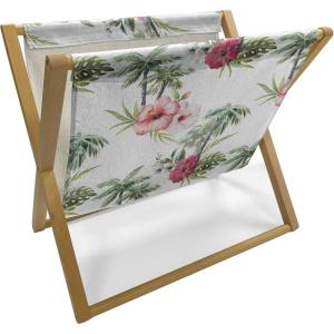 Ambesonne Cartoon Magazine and Book Holder, Vertical Stripes with Bow Ties Pale Palette Illustration Valentines Day, Floor Rack Decor for Interior of Home & Office, 22″ x 19″, Pale Pink Rose(Reseda Green Pale Pink)