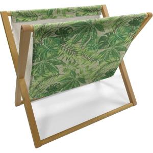 Ambesonne Cartoon Magazine and Book Holder, Vertical Stripes with Bow Ties Pale Palette Illustration Valentines Day, Floor Rack Decor for Interior of Home & Office, 22″ x 19″, Pale Pink Rose(Apple Green Fern Green)