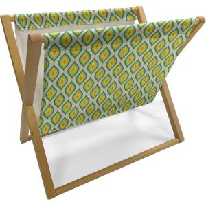 Ambesonne Heart Magazine and Book Holder, Illustration of Grungy Sketch Look Love Repetitive Romantic Valentines Day, Floor Rack Decor for Interior of Home & Office, 22″ x 19″, Pink and Dark Maroon(Yellow Green Vermilion)
