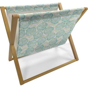 Ambesonne Love Magazine and Book Holder, Love Valentines Day Calligraphy Illustration Ornament Illustration Art, Floor Rack Decor for Interior of Home & Office, 22″ x 19″, Vermilion Black(Pale Green Turquoise)