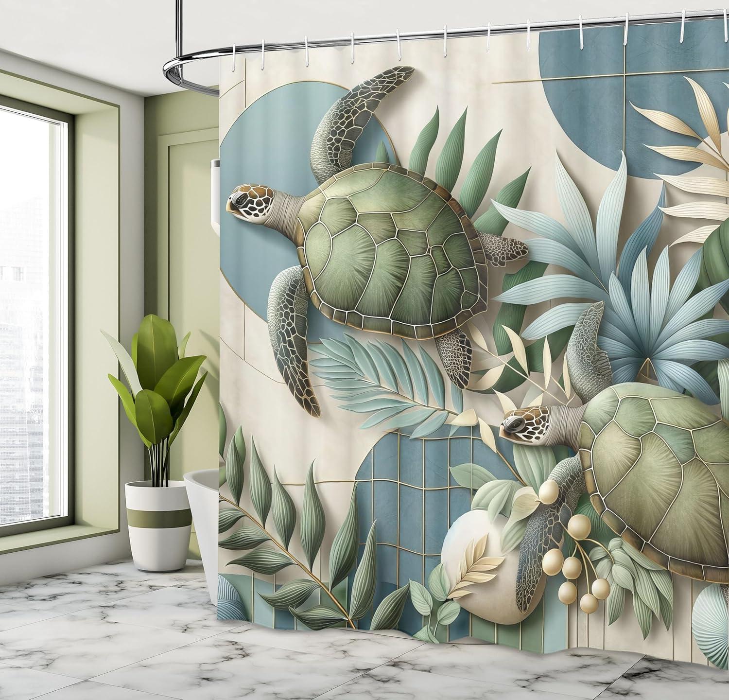 imageAmbesonne Blue Shower Curtain Floral Eucalyptus Branches Romantic Botanical Weeping Flowers in Cold Tones Cloth Fabric Bathroom Decor Set with Hooks 69 W x 75 L Laurel Green Sea BluePeacock Green and Blue Grey
