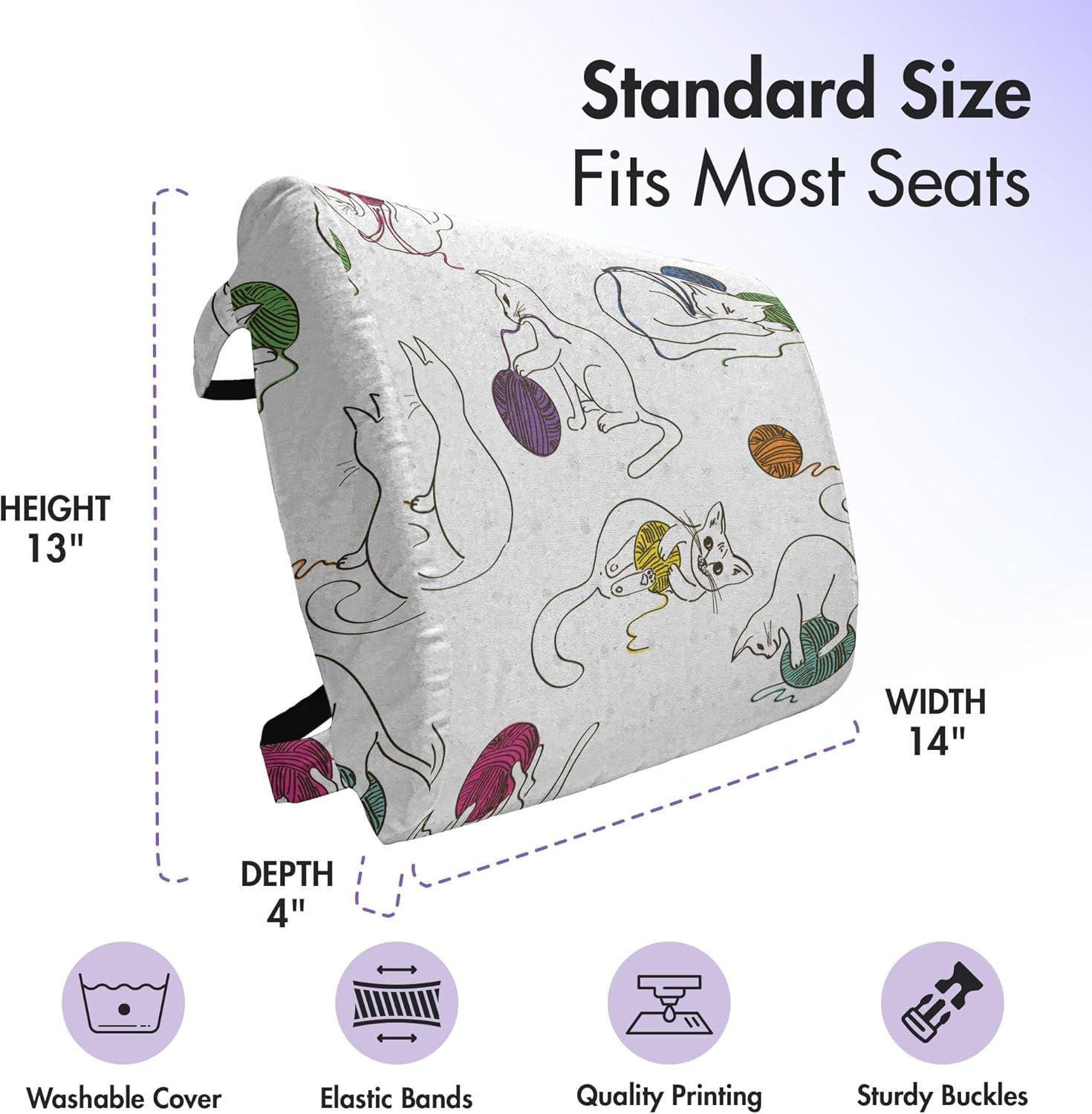 imageAmbesonne Eiffel Travel Pillow Neck Rest Romantic Valentines Day Eiffel Tower City of Love Doodle Style Heart Shapes Memory Foam Traveling Accessory for Airplane and Car 12 Maroon WhiteYellow Purple