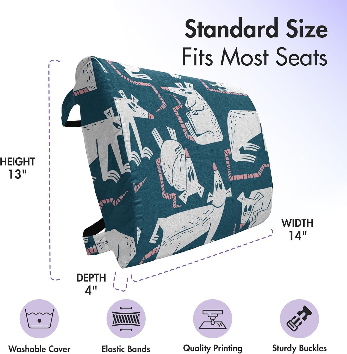 imageAmbesonne Eiffel Travel Pillow Neck Rest Romantic Valentines Day Eiffel Tower City of Love Doodle Style Heart Shapes Memory Foam Traveling Accessory for Airplane and Car 12 Maroon WhiteDark Teal Pastel Pink