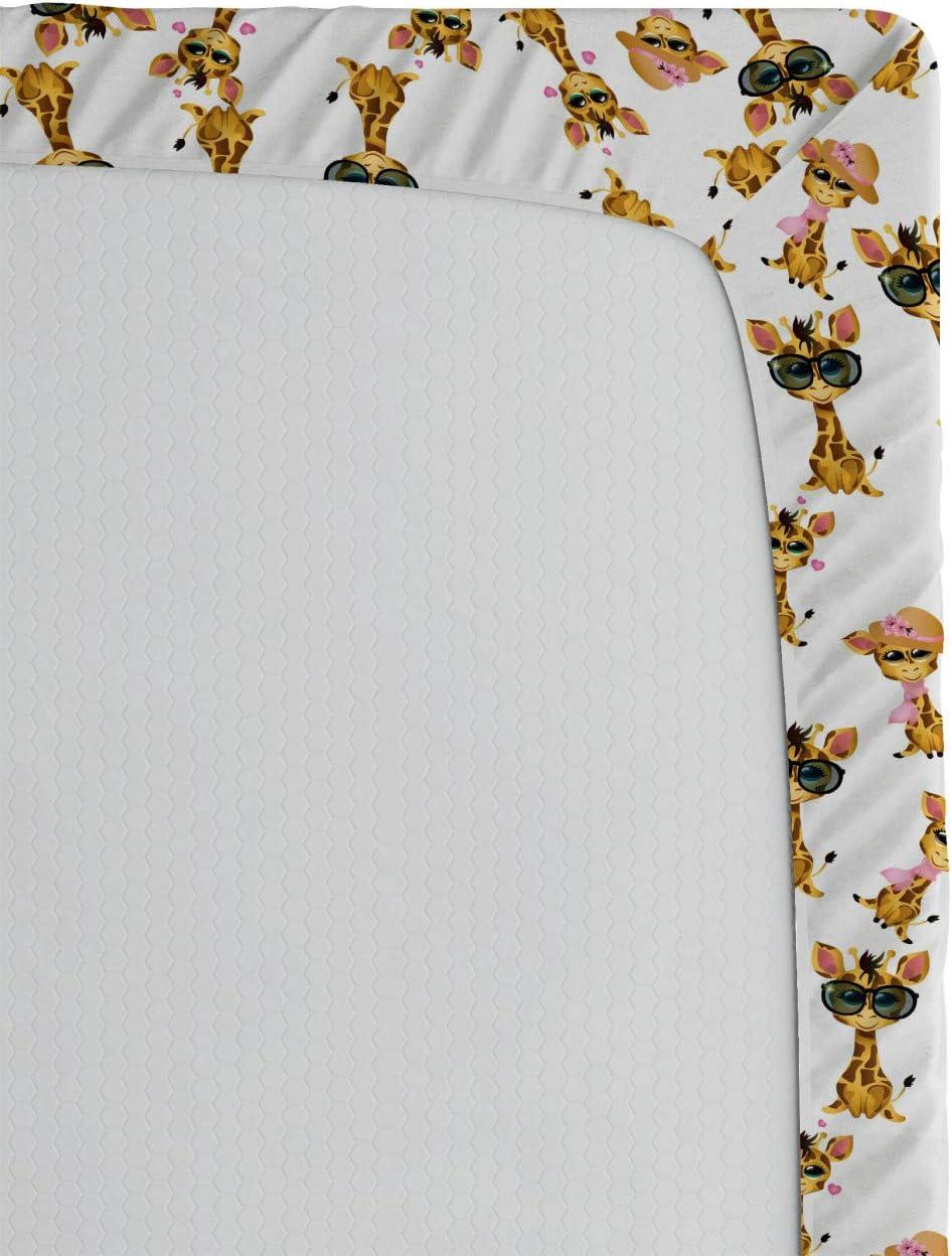 imageAmbesonne Floral Art Fitted Sheet Set Modern Scandi Flowers Leaves on Tartan Plaid Back Butterfly Valentine 2 Pack Comfortable Bedding AllRound Elastic Pocket Twin Size Blush White Grey PinkBrown Yellow