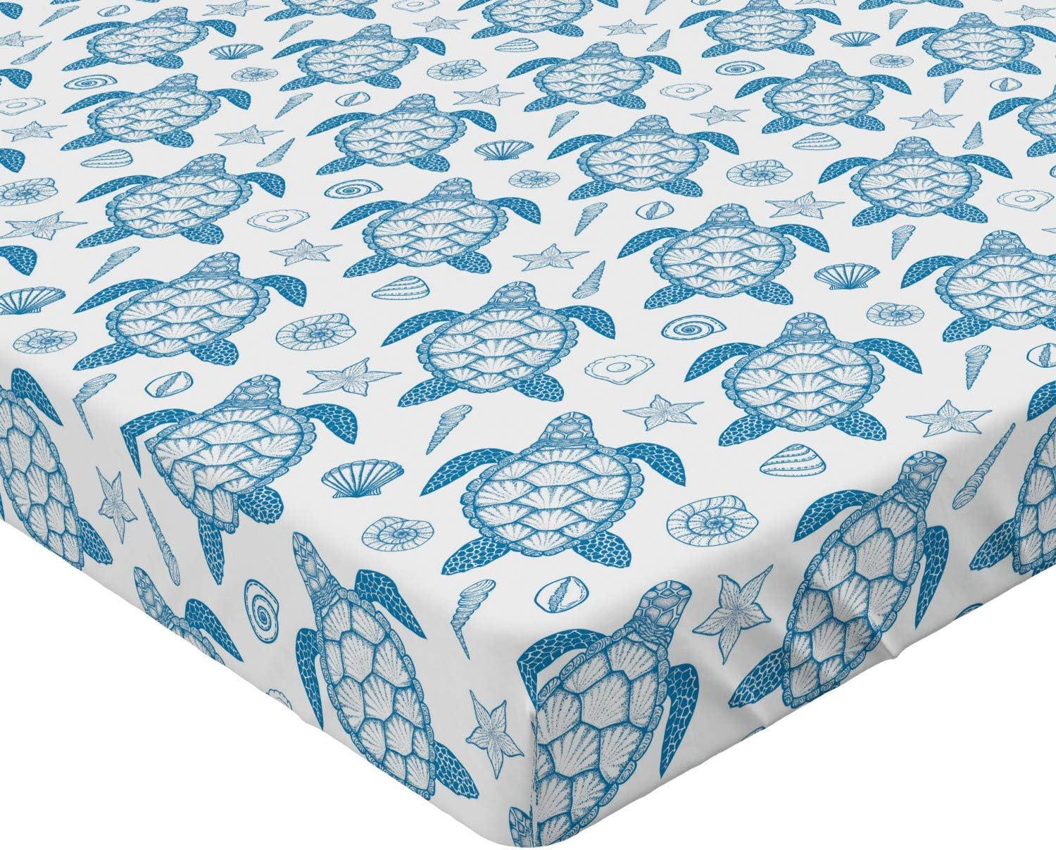 imageAmbesonne Floral Art Fitted Sheet Set Modern Scandi Flowers Leaves on Tartan Plaid Back Butterfly Valentine 2 Pack Comfortable Bedding AllRound Elastic Pocket Twin Size Blush White Grey PinkWhite and Blue