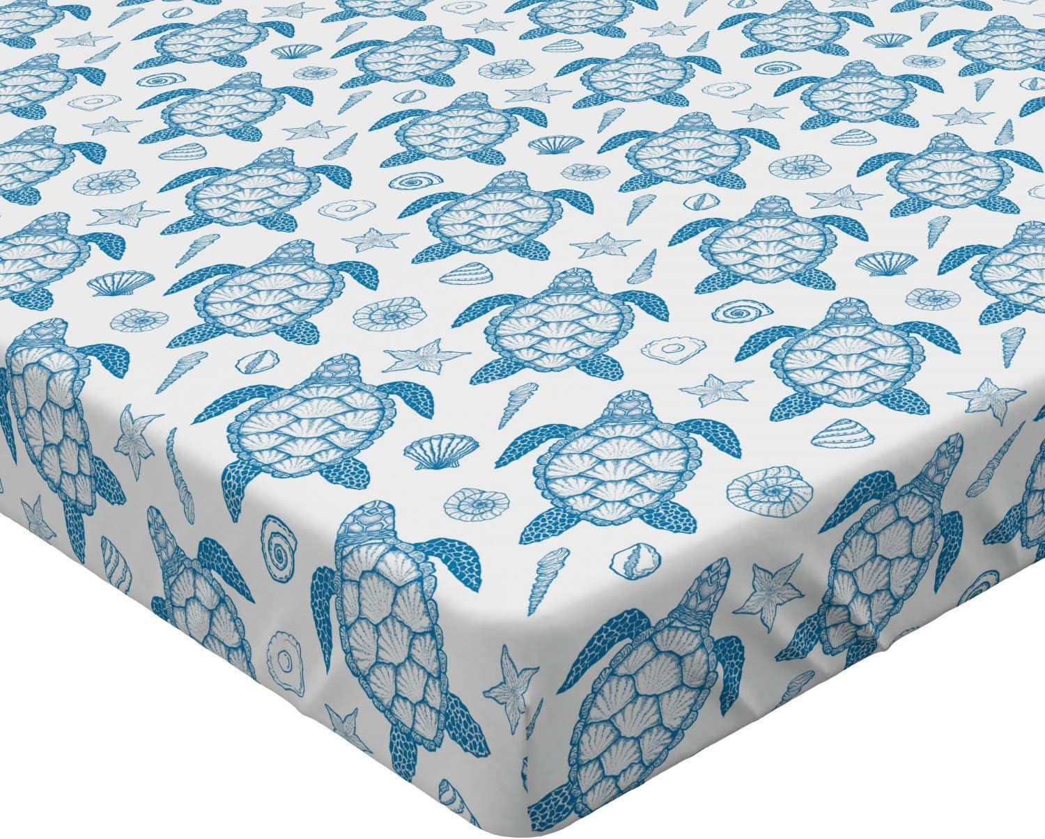imageAmbesonne Floral Art Fitted Sheet Set Modern Scandi Flowers Leaves on Tartan Plaid Back Butterfly Valentine 2 Pack Comfortable Bedding AllRound Elastic Pocket Twin Size Blush White Grey PinkWhite and Blue