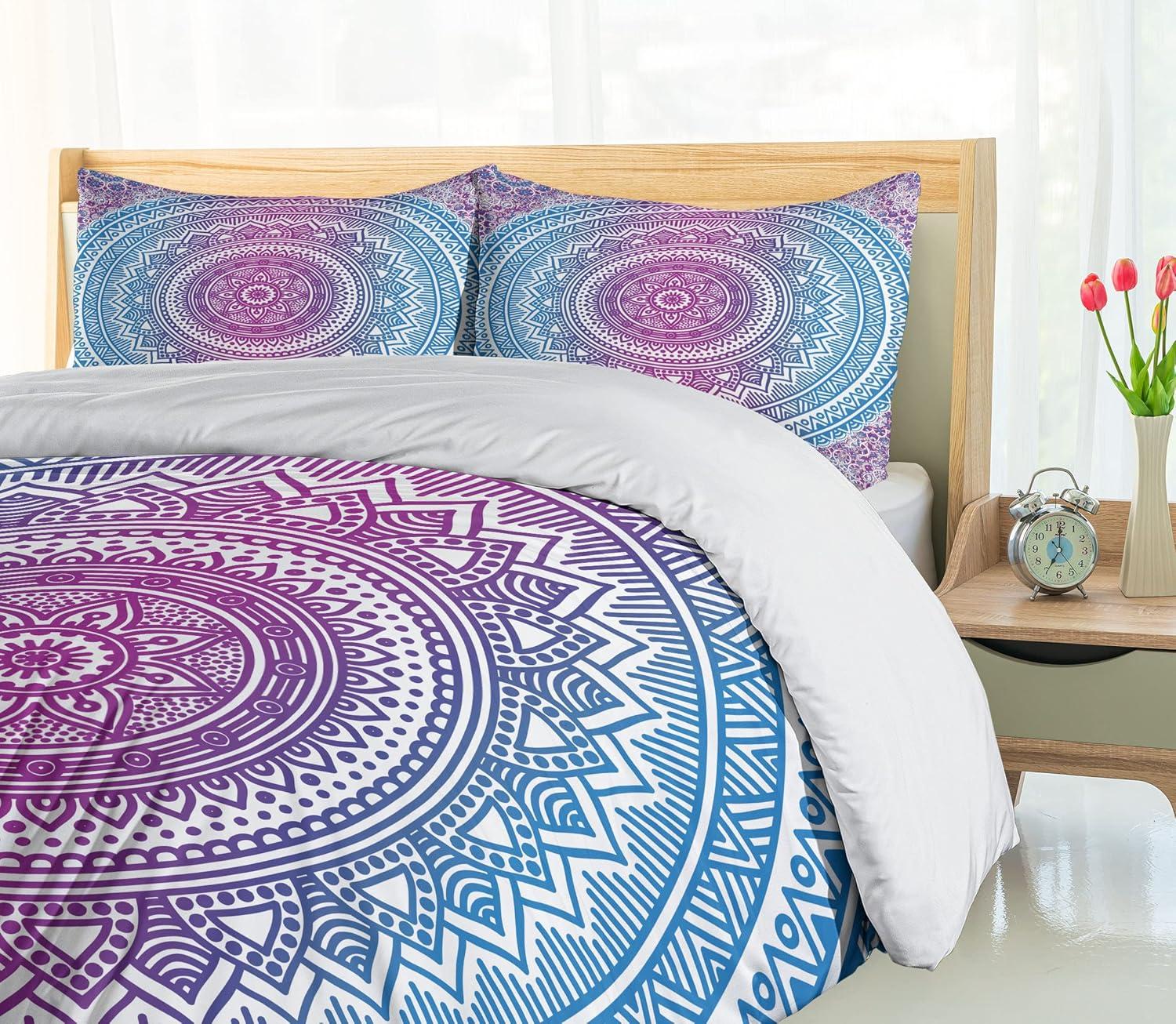 imageAmbesonne Love Duvet Cover Set Valentines Day Words with Hearts Frame on Vertical Lines Romantic Calligraphy Decorative 2 Piece Bedding Set with 1 Pillow Sham Twin Size Pink Red BlushBlue White and Violet