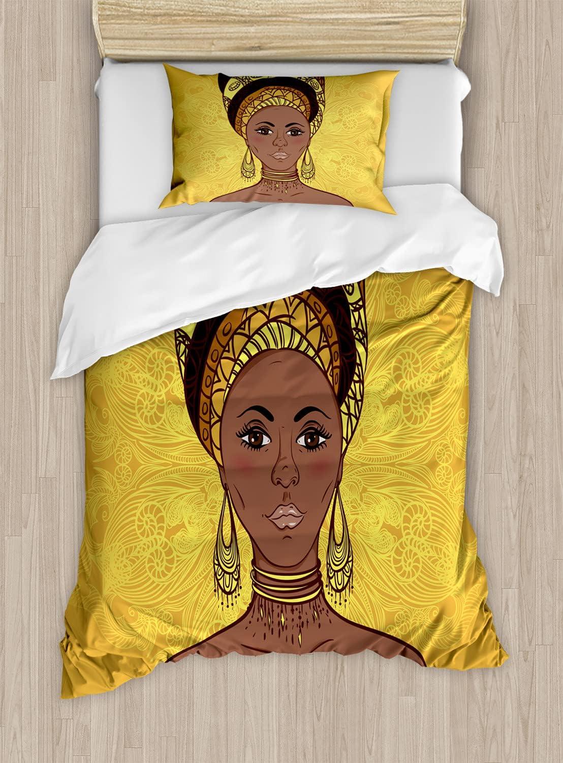 imageAmbesonne Love Duvet Cover Set Valentines Day Words with Hearts Frame on Vertical Lines Romantic Calligraphy Decorative 2 Piece Bedding Set with 1 Pillow Sham Twin Size Pink Red BlushYellow Brown