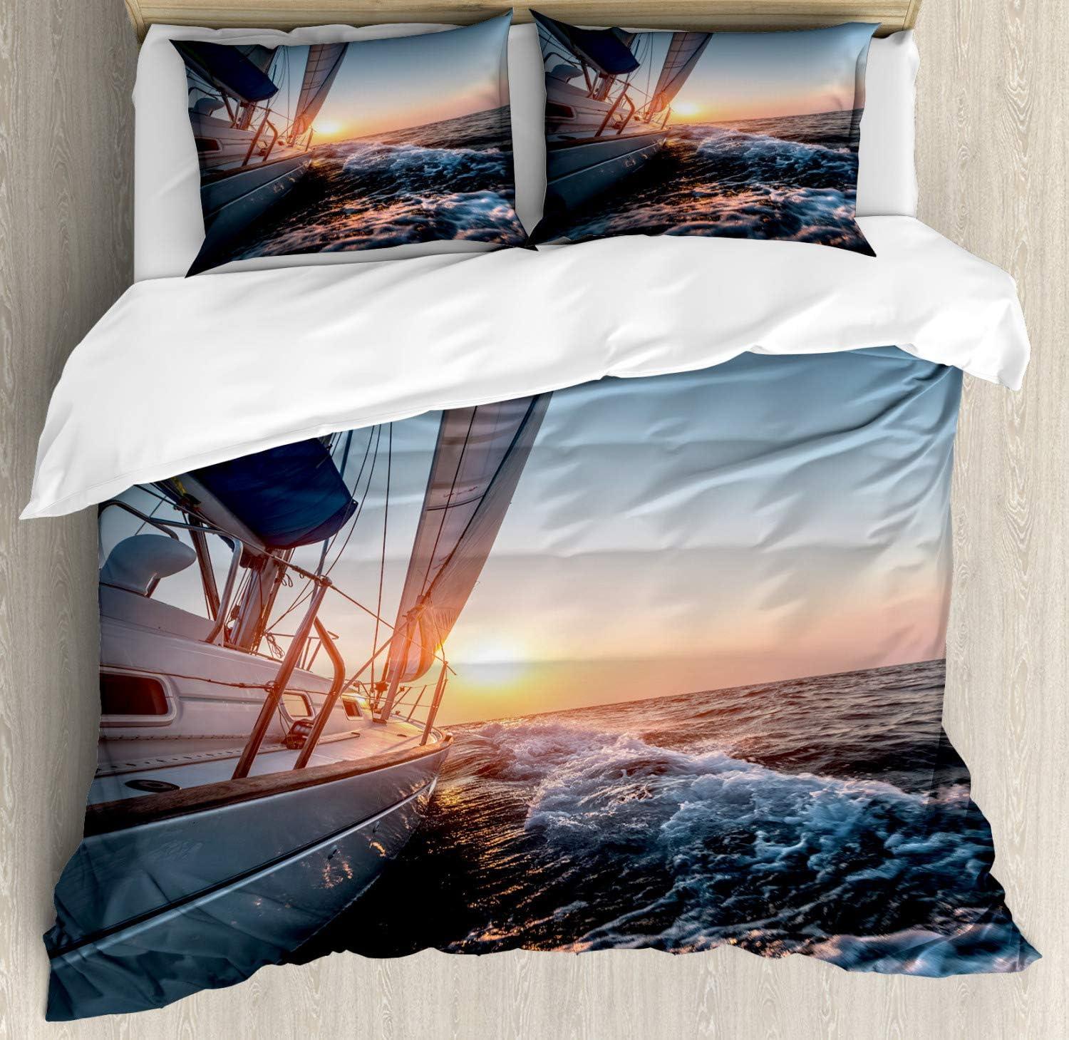 imageAmbesonne Love Duvet Cover Set Valentines Day Words with Hearts Frame on Vertical Lines Romantic Calligraphy Decorative 2 Piece Bedding Set with 1 Pillow Sham Twin Size Pink Red BlushBlue Yellow