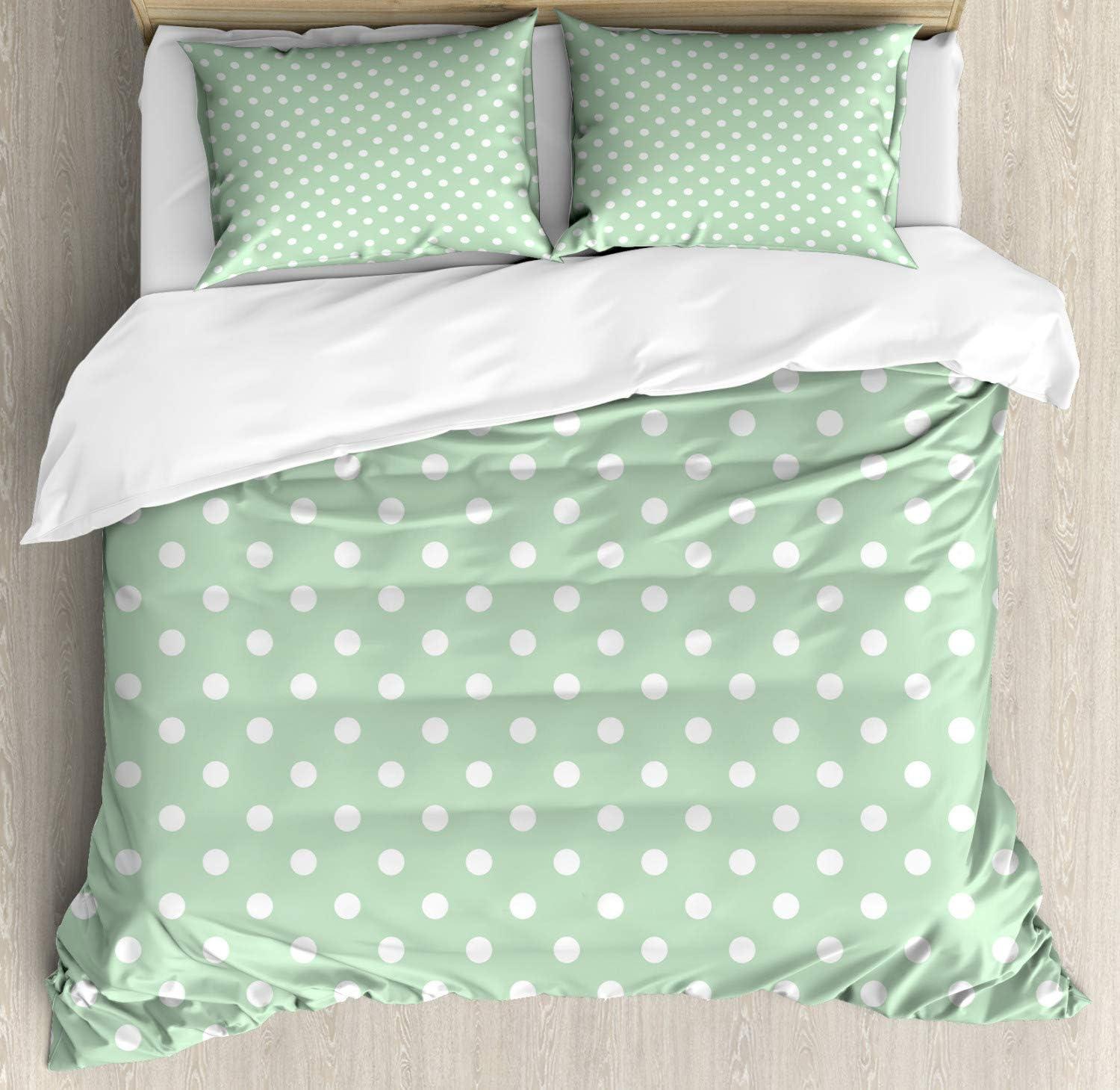 imageAmbesonne Love Duvet Cover Set Valentines Day Words with Hearts Frame on Vertical Lines Romantic Calligraphy Decorative 2 Piece Bedding Set with 1 Pillow Sham Twin Size Pink Red BlushMint Green and White