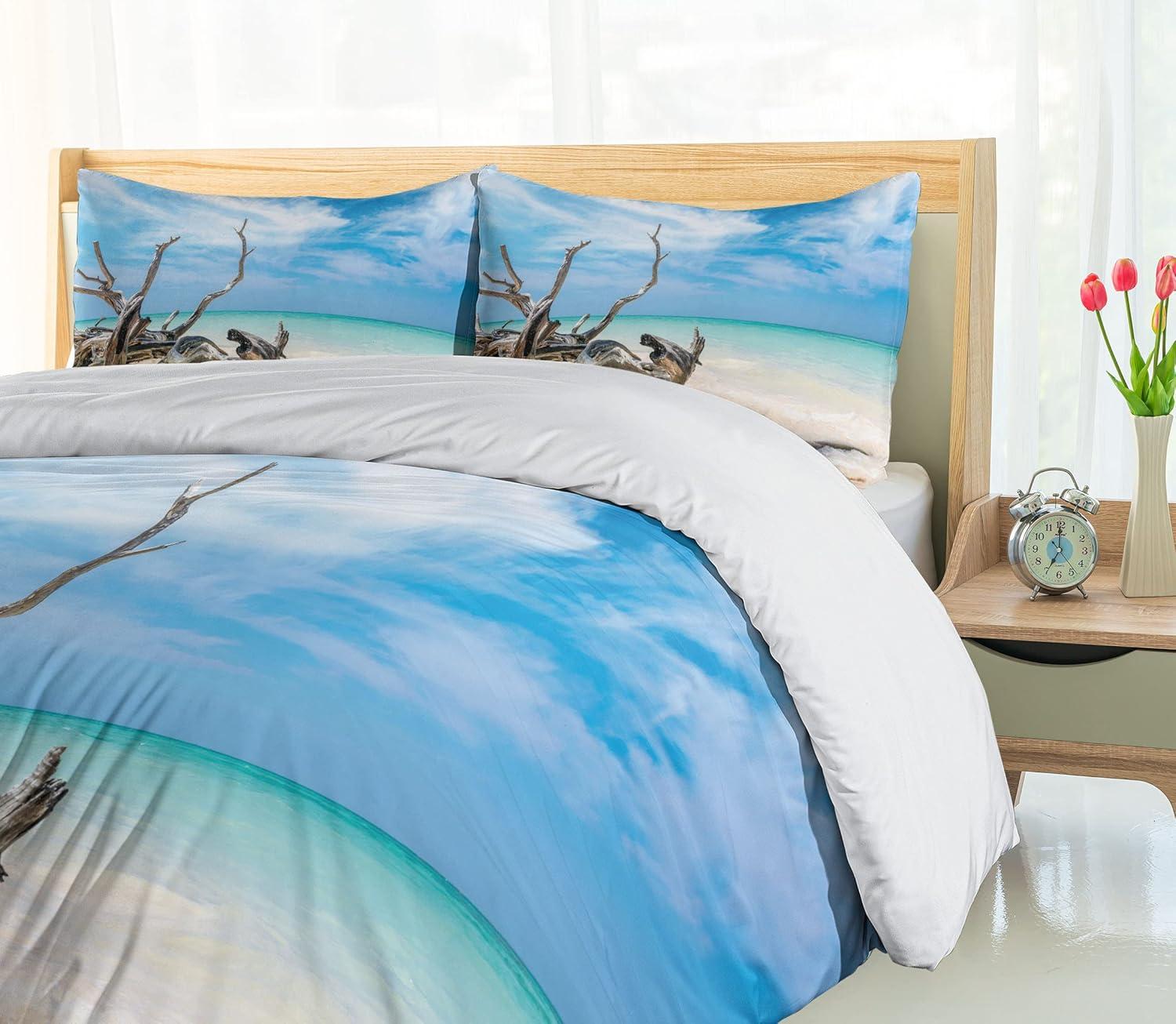 imageAmbesonne Love Duvet Cover Set Valentines Day Words with Hearts Frame on Vertical Lines Romantic Calligraphy Decorative 2 Piece Bedding Set with 1 Pillow Sham Twin Size Pink Red BlushTurquoise Blue